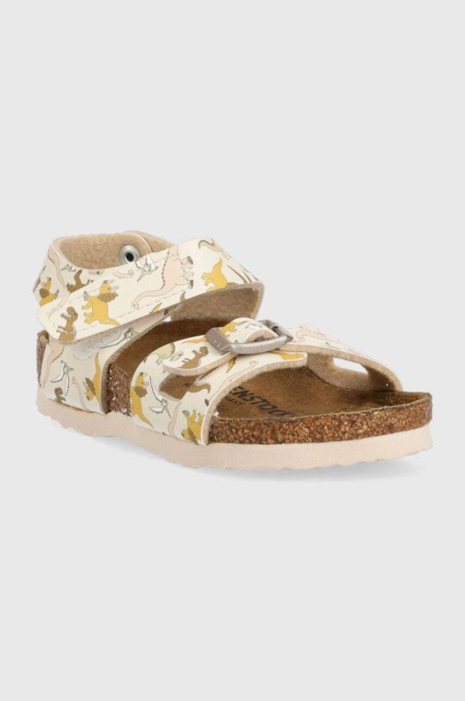 Дитячі сандалі Birkenstock колір бежевий Narrow Width фото 2