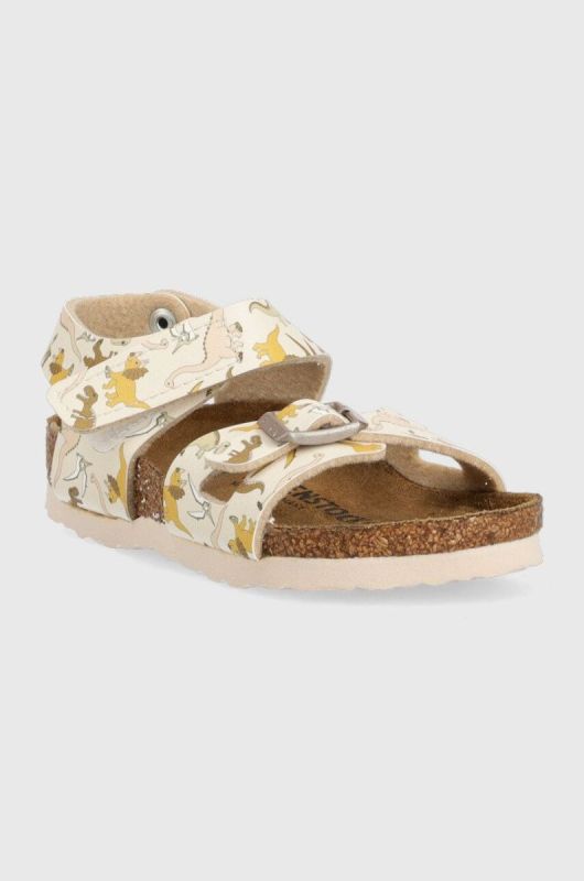 Дитячі сандалі Birkenstock колір бежевий Narrow Width фото 2
