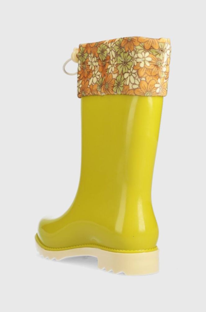 Дитячі гумові чоботи Melissa Rain Boot Iii Inf колір зелений фото 3