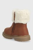 Дитячі зимові черевики United Colors of Benetton колір коричневий