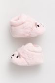 Черевики для немовля UGG Bixbee And Lovey Bear Stuffie колір рожевий
