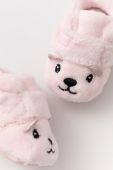 Черевики для немовля UGG Bixbee And Lovey Bear Stuffie колір рожевий