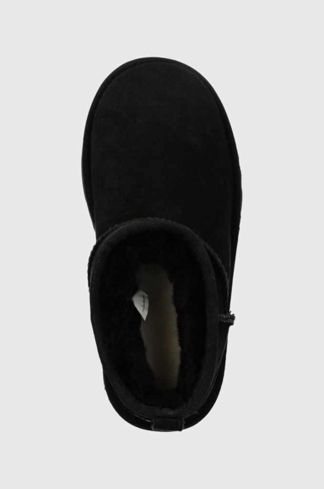 Дитячі замшеві чоботи UGG Classic Ultra Mini колір чорний фото 4