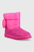 Дитячі чоботи UGG BAILEY BOW MAXI колір рожевий