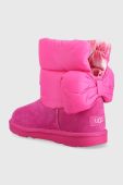 Дитячі чоботи UGG BAILEY BOW MAXI колір рожевий