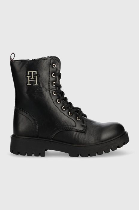 Дитячі черевики Tommy Hilfiger колір чорний (2545412)
