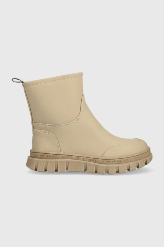 Дитячі черевики Tommy Hilfiger колір бежевий (2496287)