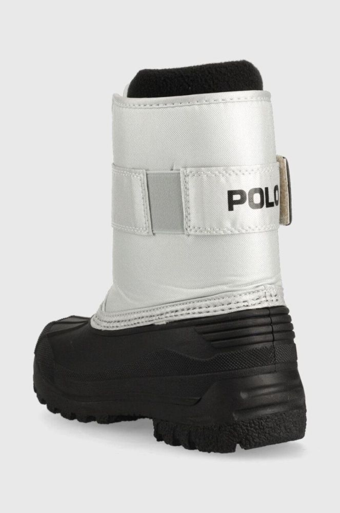 Дитячі зимові черевики Polo Ralph Lauren колір срібний фото 3