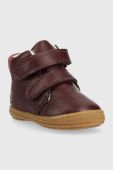 Дитячі шкіряні туфлі Primigi колір бордовий