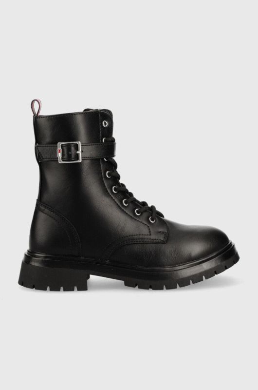 Дитячі черевики Tommy Hilfiger колір чорний (2729020)