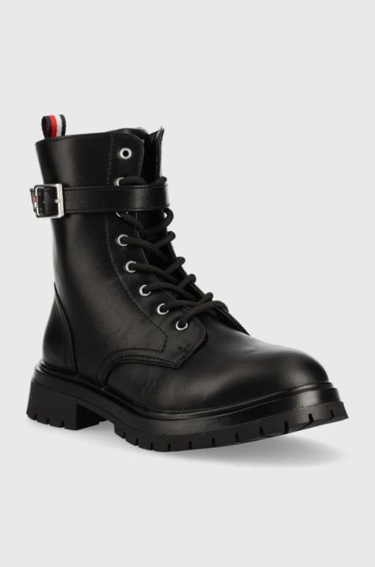 Дитячі черевики Tommy Hilfiger колір чорний (2729020) фото 2