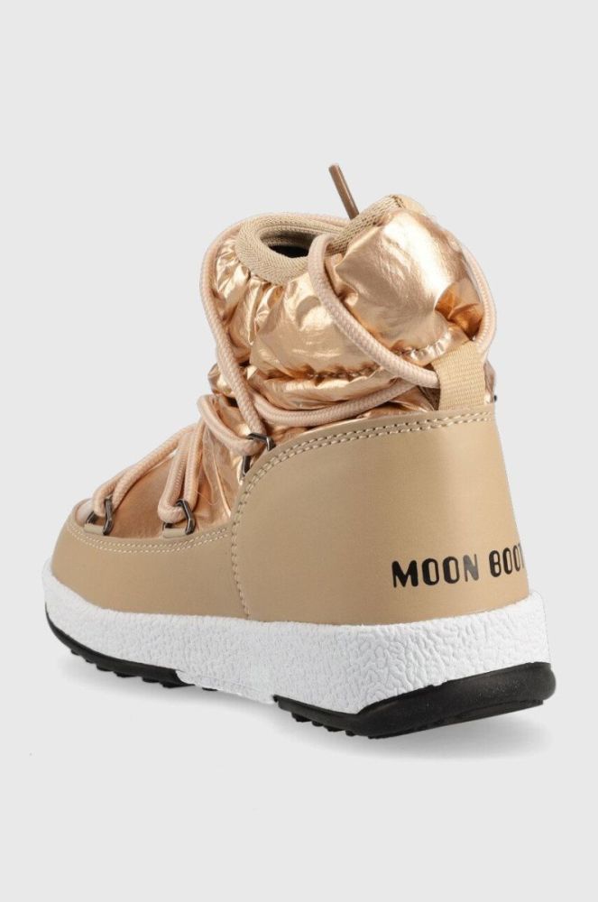 Дитячі чоботи Moon Boot Jr Girl Low Nylon колір золотий фото 3
