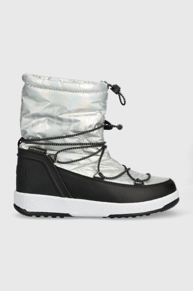 Дитячі чоботи Moon Boot JR Girl Boot Met колір срібний