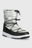 Дитячі чоботи Moon Boot JR Girl Boot Met колір срібний
