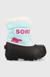 Дитячі чоботи Sorel Childrens Snow колір блакитний Дитячі чоботи Sorel Childrens Snow колір блакитний
