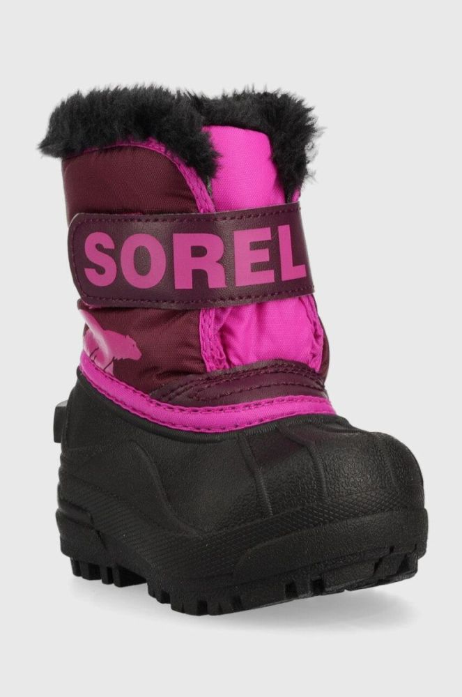 Дитячі чоботи Sorel Toddler колір фіолетовий фото 2