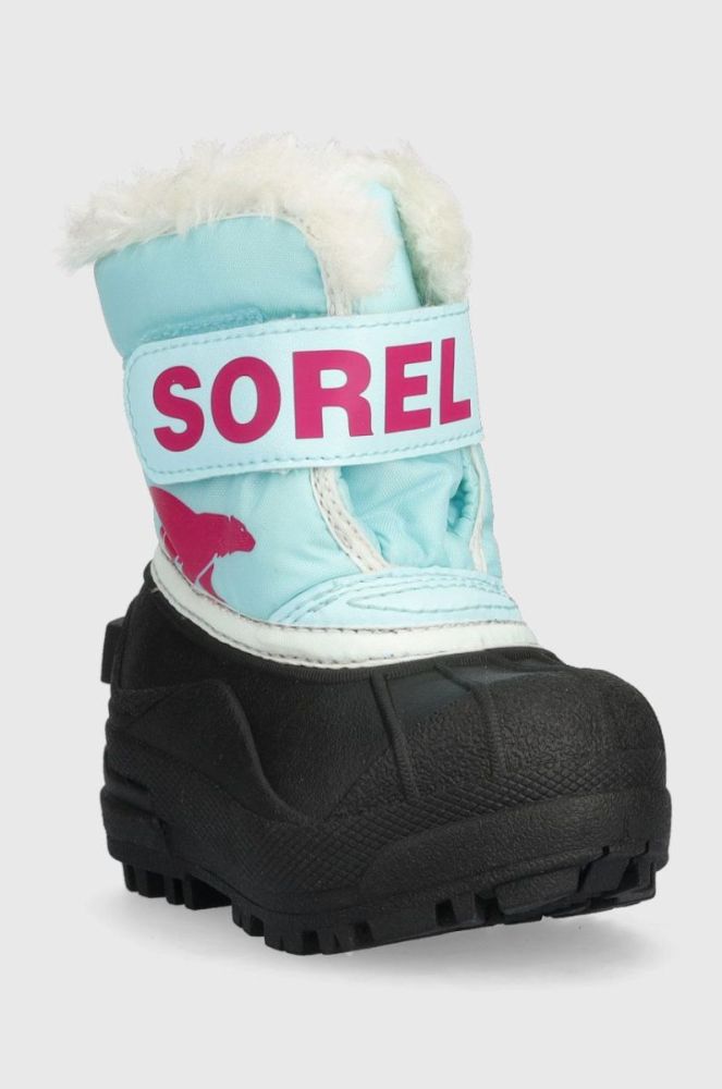 Дитячі чоботи Sorel Toddler колір бірюзовий фото 2