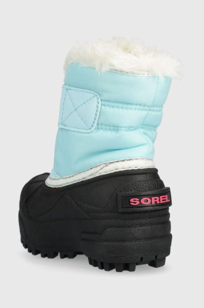 Дитячі чоботи Sorel Toddler колір бірюзовий фото 3