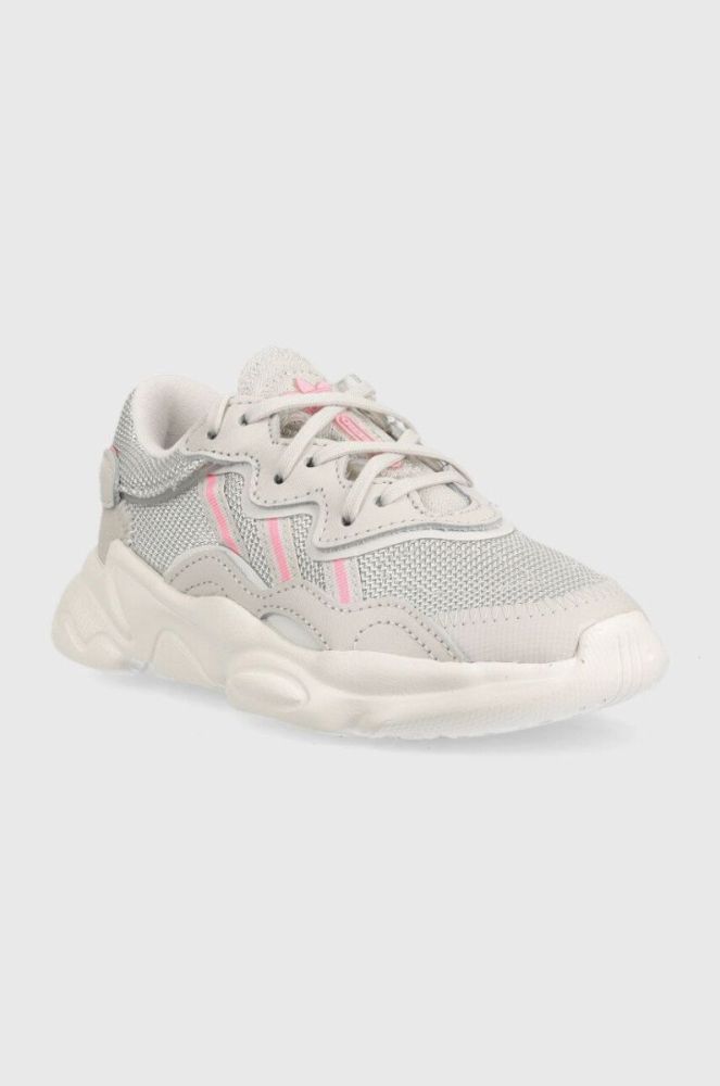 Дитячі кросівки adidas Originals Ozweego колір сірий фото 2