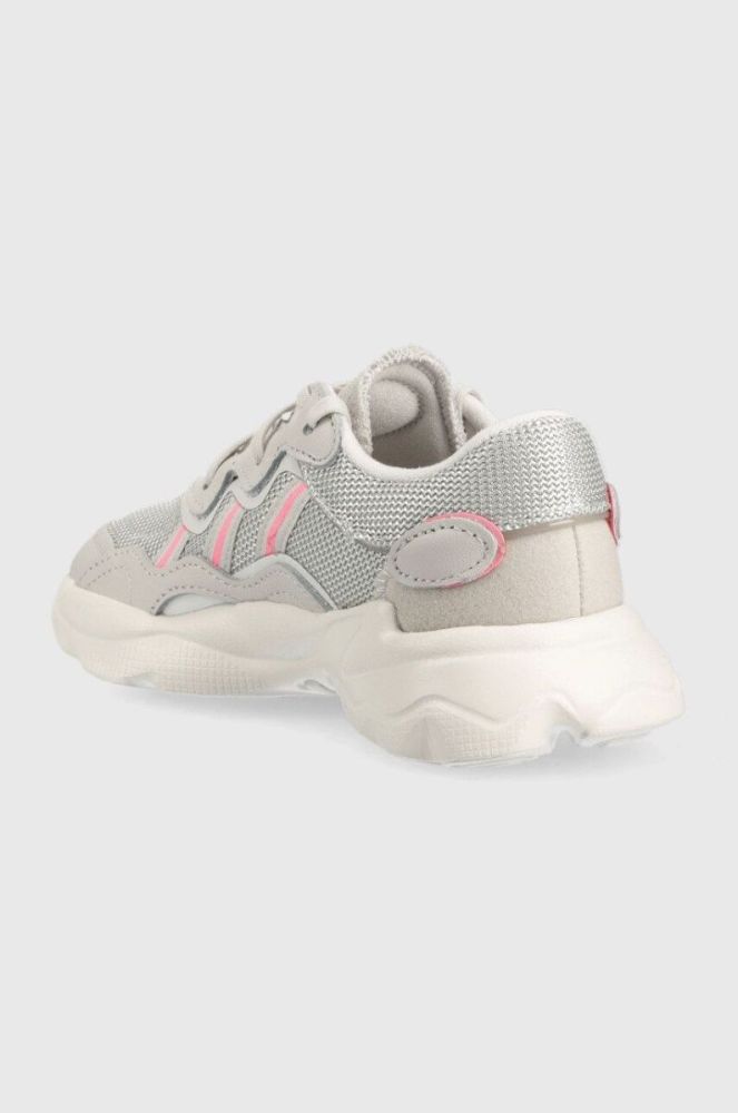 Дитячі кросівки adidas Originals Ozweego колір сірий фото 3
