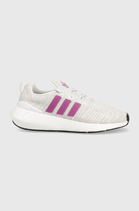 Дитячі черевики adidas Originals Swift Run колір сірий