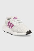 Дитячі черевики adidas Originals Swift Run колір сірий