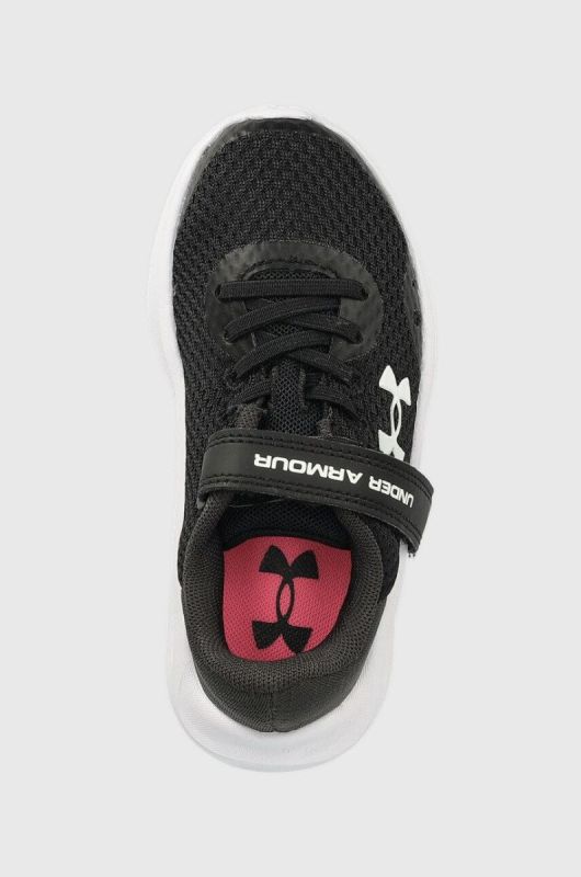 Дитячі кросівки Under Armour ua gps pursuit 3 ac колір чорний фото 4