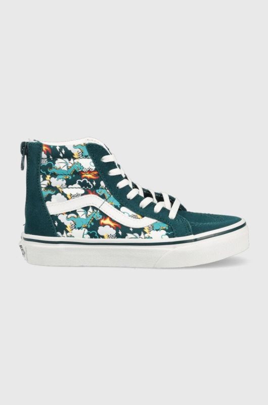 Дитячі кеди Vans колір зелений (2661583)
