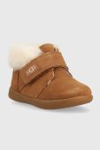 Дитячі замшеві чоботи UGG Nolen колір коричневий