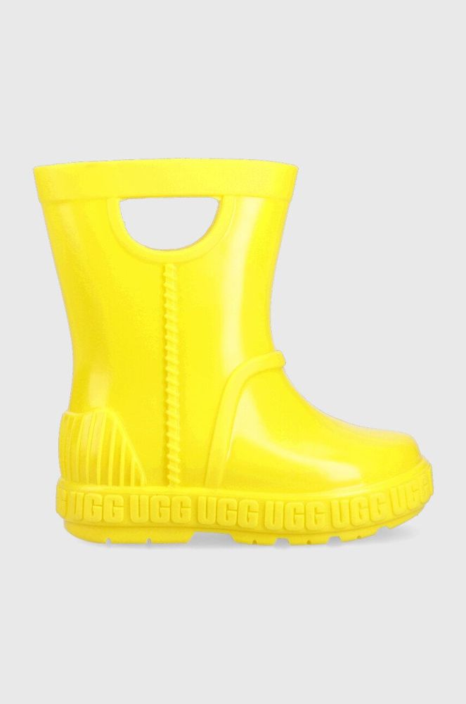 Дитячі гумові чоботи UGG Drizlita колір жовтий