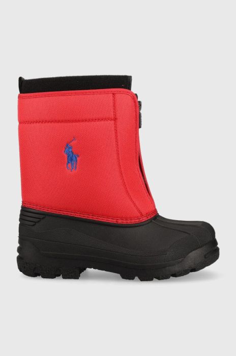 Дитячі чоботи Polo Ralph Lauren колір червоний Дитячі чоботи Polo Ralph Lauren колір червоний