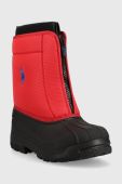Дитячі чоботи Polo Ralph Lauren колір червоний Дитячі чоботи Polo Ralph Lauren колір червоний