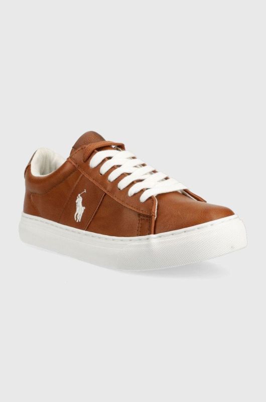 Дитячі кросівки Polo Ralph Lauren колір коричневий (2597410) фото 2