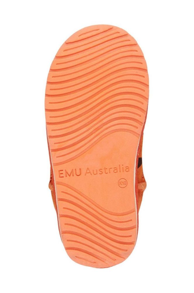 Дитячі замшеві чоботи Emu Australia Tiger колір помаранчевий фото 6