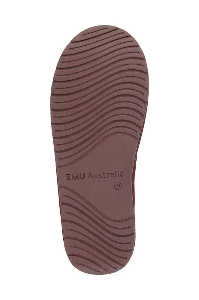 Дитячі замшеві чоботи Emu Australia Wallaby Mini Teens колір коричневий фото 6