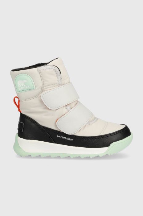 Дитячі чоботи Sorel колір бежевий