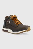 Дитячі зимові черевики U.S. Polo Assn. колір коричневий
