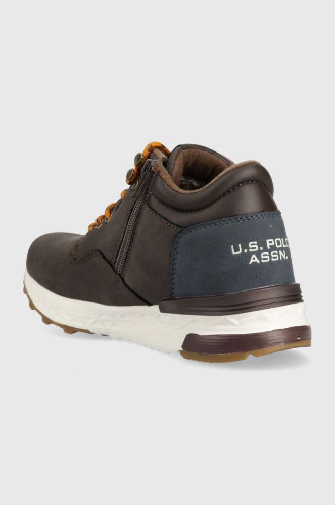 Дитячі зимові черевики U.S. Polo Assn. колір коричневий фото 3