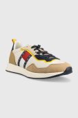 Кросівки Tommy Jeans Track Cleat колір бежевий