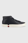 Шкіряні кросівки Tommy Hilfiger High Modern Vulc колір синій Шкіряні кросівки Tommy Hilfiger High Modern Vulc колір синій