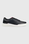 Шкіряні кросівки Tommy Hilfiger Elevated Cupsole Perf колір синій Шкіряні кросівки Tommy Hilfiger Elevated Cupsole Perf колір синій