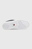 Шкіряні кросівки Tommy Jeans Retro Basket Tjm Ess колір синій