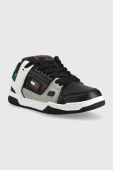 Шкіряні кросівки Tommy Jeans Tommy Jeans Skate Sneaker колір чорний