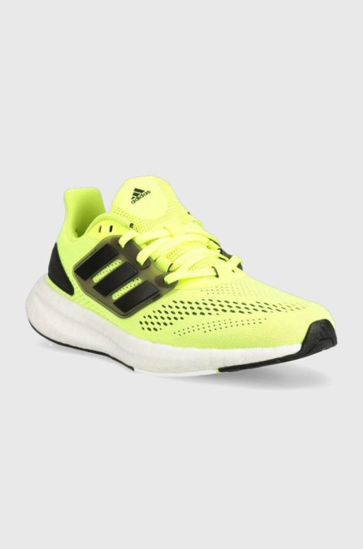 Бігові кросівки adidas Performance Pureboost 22 колір жовтий фото 2