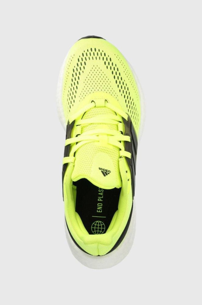 Бігові кросівки adidas Performance Pureboost 22 колір жовтий фото 4