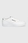 Шкіряні кросівки Reebok Classic CLUB C 85 GZ1605 колір білий GZ1605-FTW/FT/BL Шкіряні кросівки Reebok Classic CLUB C 85 GZ1605 колір білий GZ1605-FTW/FT/BL