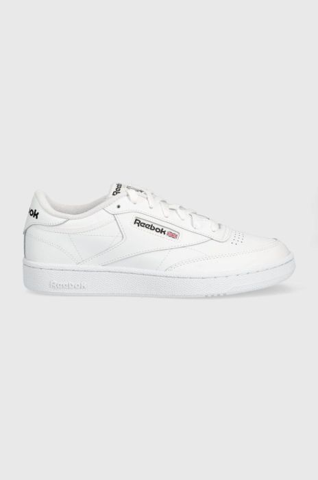 Шкіряні кросівки Reebok Classic CLUB C 85 GZ1605 колір білий GZ1605-FTW/FT/BL