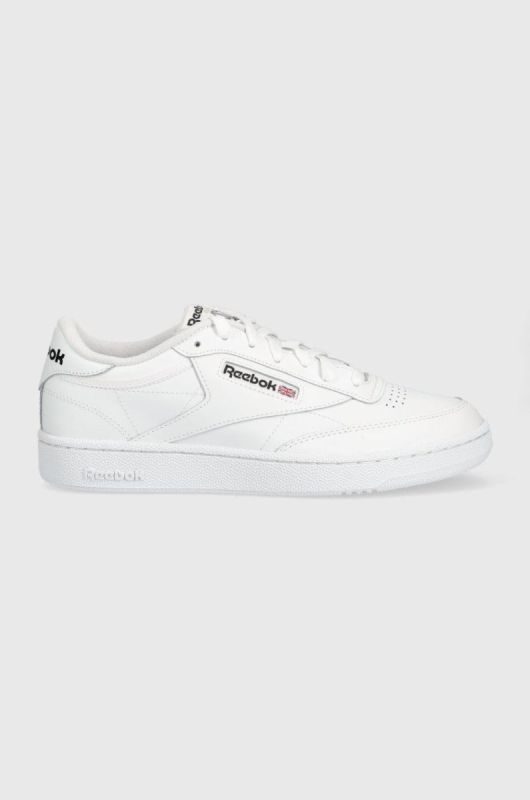 Шкіряні кросівки Reebok Classic CLUB C 85 GZ1605 колір білий GZ1605-FTW/FT/BL