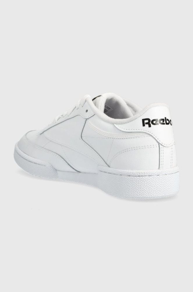 Шкіряні кросівки Reebok Classic CLUB C 85 GZ1605 колір білий GZ1605-FTW/FT/BL фото 3