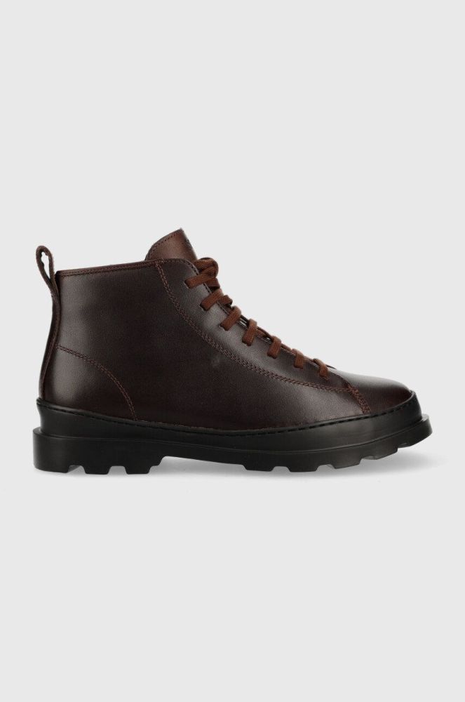 Шкіряні черевики Camper Brutus чоловічі колір коричневий (2769824)